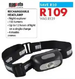 Chamberlain Magneto rechargeable headlamp offer