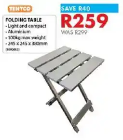 Chamberlain Tentco folding table offer