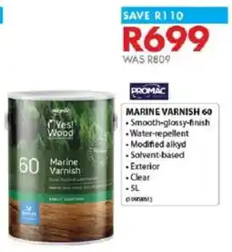Chamberlain Promac marine varnish 60 offer