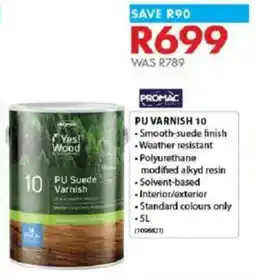Chamberlain Promac pu varnish 10 offer