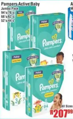Devland Cash And Carry Pampers Active Baby Jumbo Pack offer
