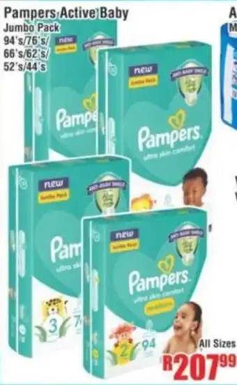 Devland Cash And Carry Pampers Active Baby Jumbo Pack offer