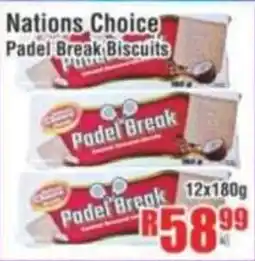 Devland Cash And Carry Nations Choice Padel Break Biscuits offer