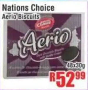 Devland Cash And Carry Nations Choice Aerio Biscuits offer