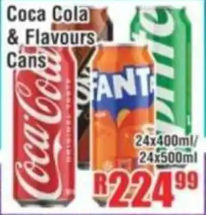 Devland Cash And Carry Coca Cola & Flavours Cans offer