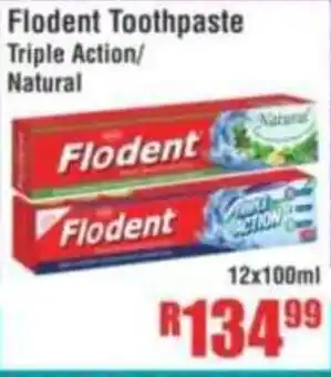 Devland Cash And Carry Flodent Toothpaste Triple Action/ Natural offer
