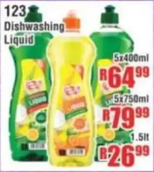 Devland Cash And Carry 123 Dishwashing Liquid offer