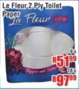 Devland Cash And Carry La Fleur 2 Ply Toilet Paper offer