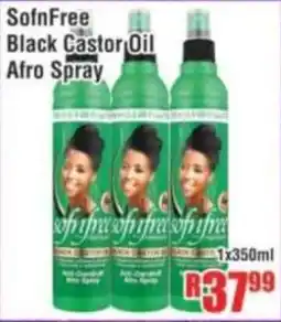 Devland Cash And Carry SofnFree Black Castor Oil Afro Spray offer