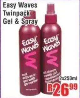 Devland Cash And Carry Easy Waves Twinpack Gel & Spray offer