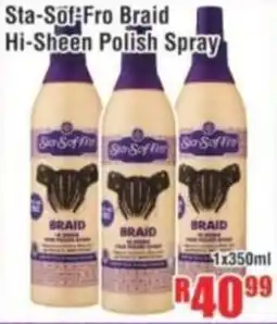 Devland Cash And Carry Sta-Sof-Fro Braid Hi-Sheen Polish Spray offer