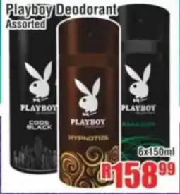 Devland Cash And Carry Playboy Deodorant Assorted offer