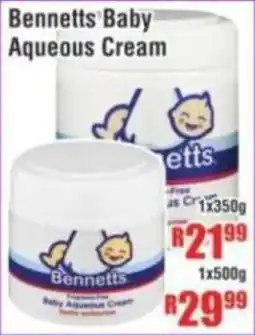 Devland Cash And Carry Bennetts Baby Aqueous Cream offer