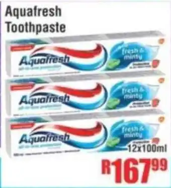 Devland Cash And Carry Aquafresh Toothpaste offer