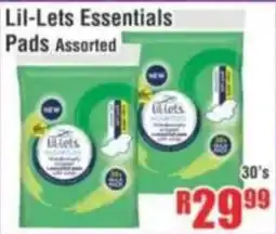 Devland Cash And Carry Lil-Lets Essentials Pads Assorted offer