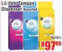 Devland Cash And Carry Lil-Lets Tampon Dispenser Assorted offer