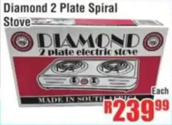 Devland Cash And Carry Diamond 2 Plate Spiral Stove offer