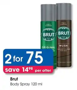 Clicks Brut Body Spray offer