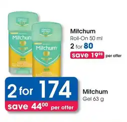 Clicks Mitchum Gel offer
