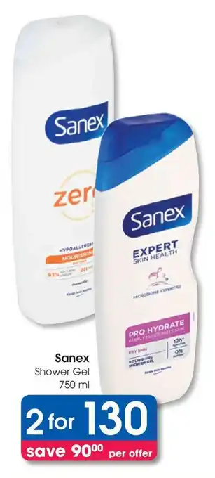 Clicks Sanex Shower Gel offer