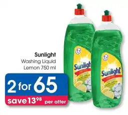 Clicks Sunlight Washing Liquid Lemon offer