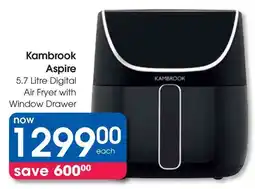 Clicks Kambrook Aspire Digital Air Fryer with Window Drawer offer