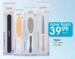 Clicks Titania Foot Rasps and Files offer