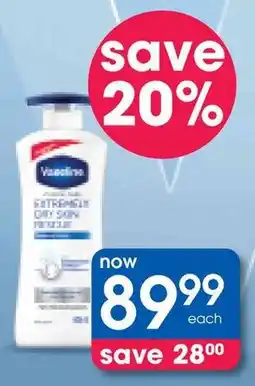 Clicks Vaseline Clinical Care Body Lotion offer