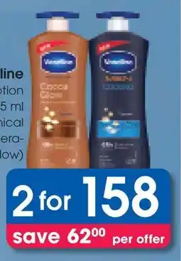 Clicks Vaseline Body Lotion offer