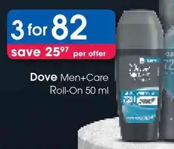 Clicks Dove Men+Care Roll-On offer