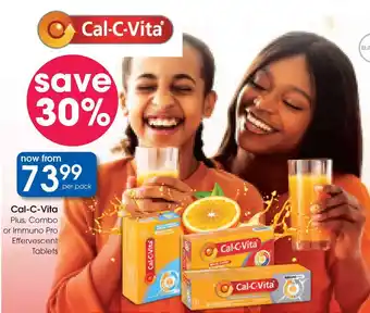Clicks Cal-C-Vita Plus, Combo or Immuno Pro Effervescent Tablets offer
