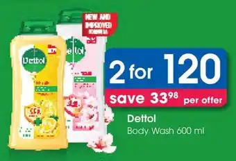 Clicks Dettol Body Wash offer