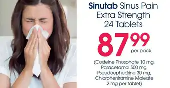 Clicks Sinutab Sinus Pain Extra Strength offer