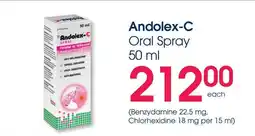 Clicks Andolex-C Oral Spray offer