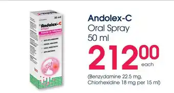 Clicks Andolex-C Oral Spray offer