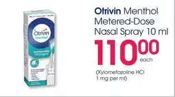 Clicks Otrivin Menthol Metered-Dose Nasal Spray offer