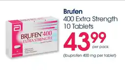 Clicks Brufen 400 Extra Strength Tablets offer