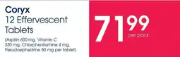 Clicks Coryx 12 Effervescent Tablets offer