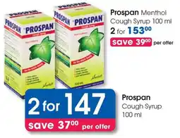 Clicks Prospan Cough Syrup offer