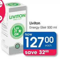 Clicks Liviton Energy Elixir offer