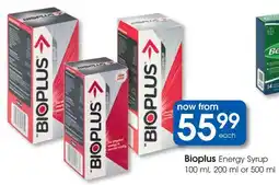 Clicks Bioplus Energy Syrup offer