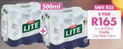 President Hyper Castle Lite Beer Cans offer