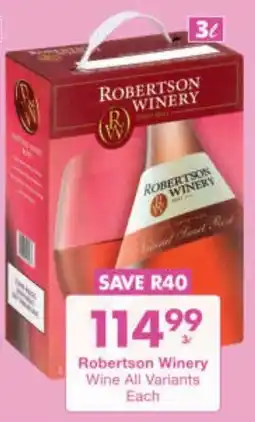 President Hyper Robertson Winery Wine All Variants offer