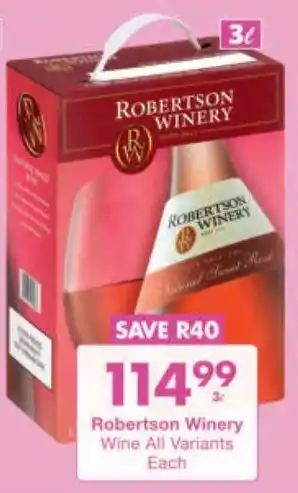 President Hyper Robertson Winery Wine All Variants offer