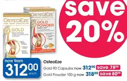 Clicks OsteoEze Gold 90 Capsules offer