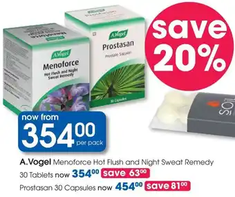 Clicks A.Vogel Menoforce Hot Flush and Night Sweat Remedy offer