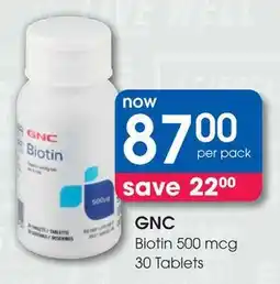 Clicks GNC Biotin 500 mcg offer