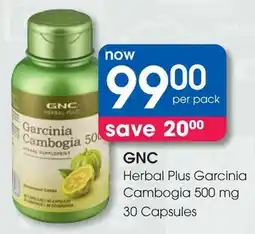 Clicks GNC Herbal Plus Garcinia Cambogia 500 mg offer