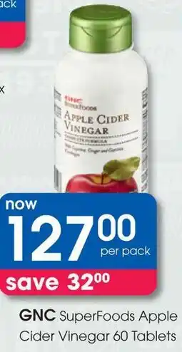Clicks GNC SuperFoods Apple Cider Vinegar offer