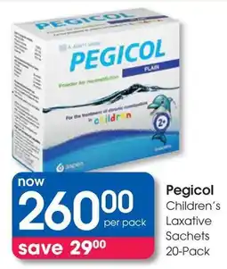 Clicks Pegicol Children's Laxative Sachets offer